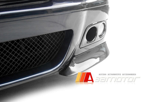 Carbon Fiber Front Bumper Splitters Set fit for 2001-2006 BMW E46 M3