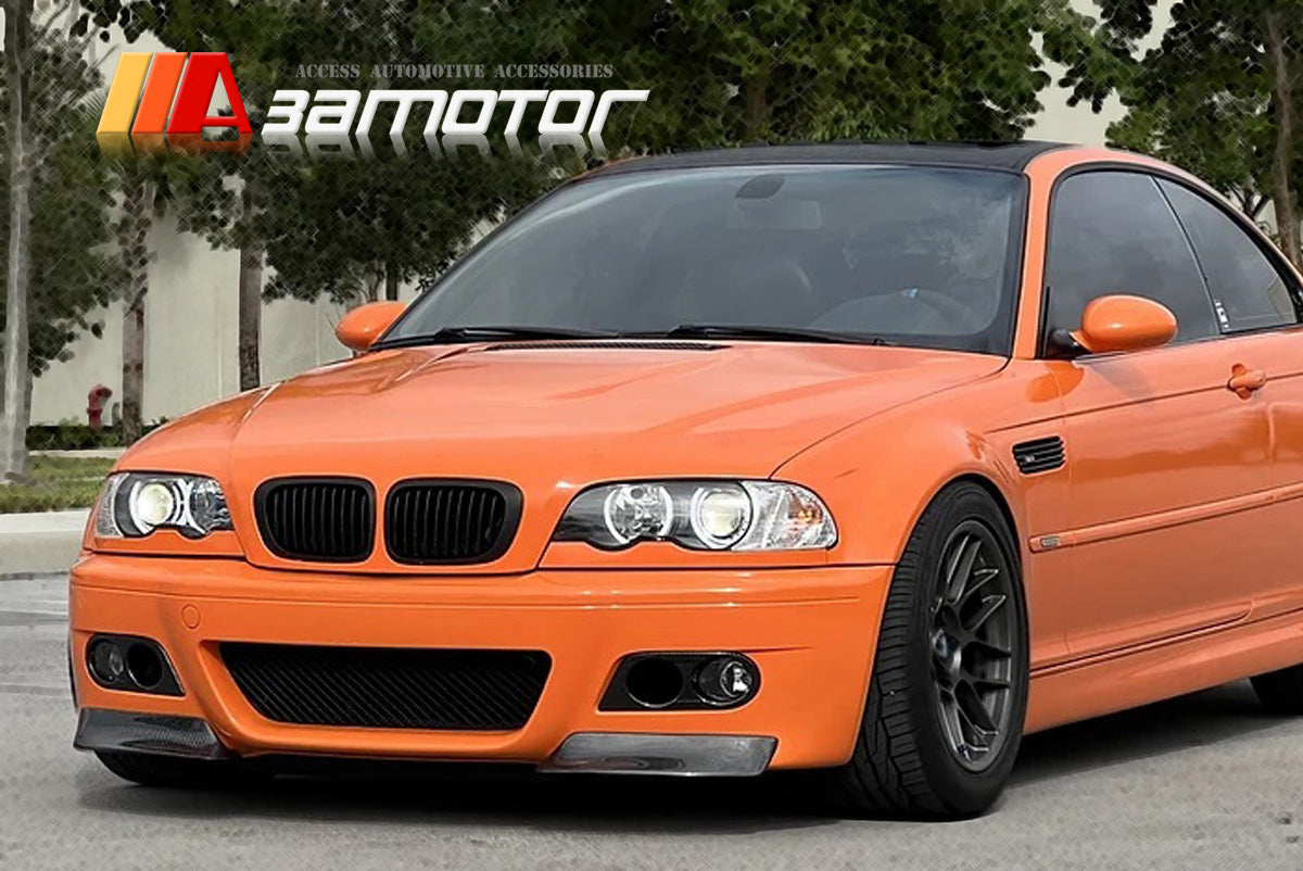 Carbon Fiber Front Bumper Splitters Set fit for 2001-2006 BMW E46 M3