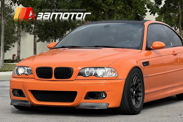 Carbon Fiber Front Bumper Splitters Set fit for 2001-2006 BMW E46 M3