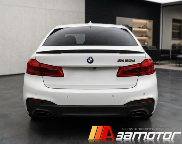 Carbon Fiber Rear Trunk Spoiler Wing fit for 2017-2023 BMW G30 5-Series Sedan / F90 M5