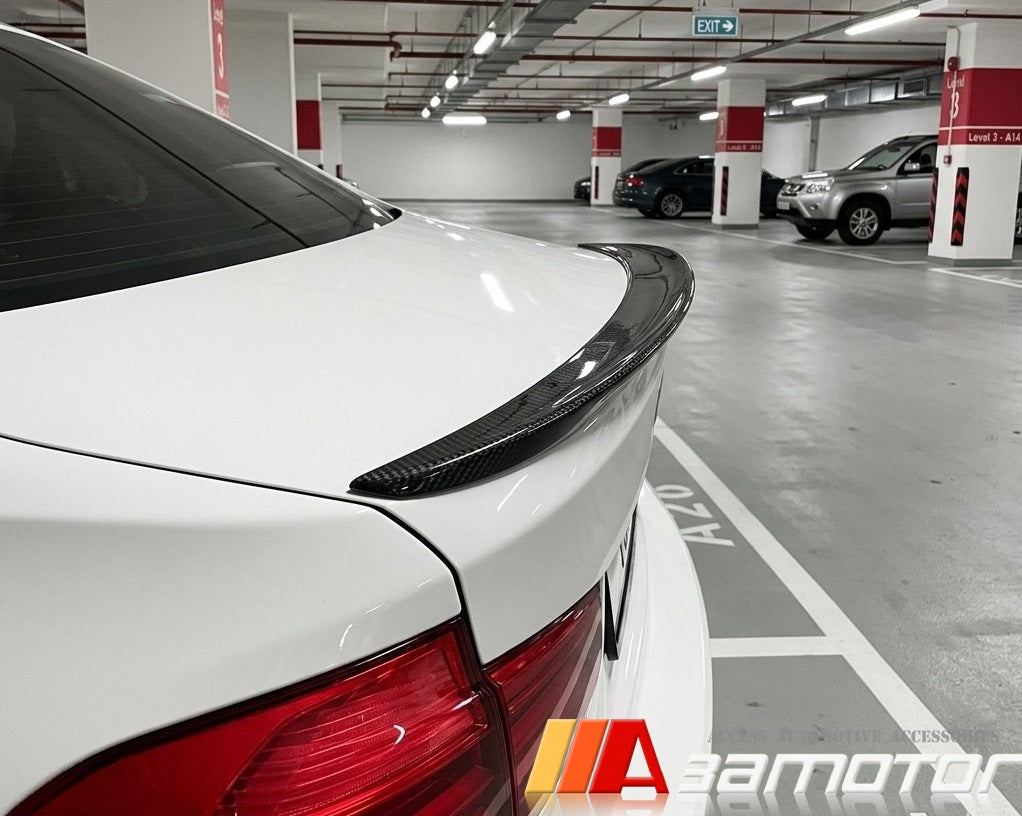 Carbon Fiber Rear Trunk Spoiler Wing fit for 2017-2023 BMW G30 5-Series Sedan / F90 M5