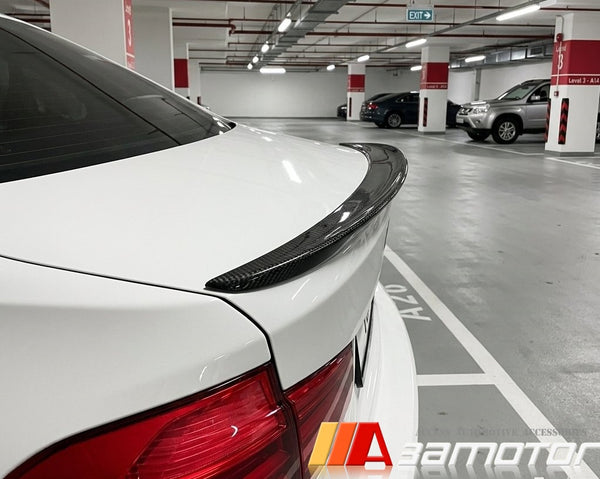Carbon Fiber Rear Trunk Spoiler Wing fit for 2017-2023 BMW G30 5-Series Sedan / F90 M5