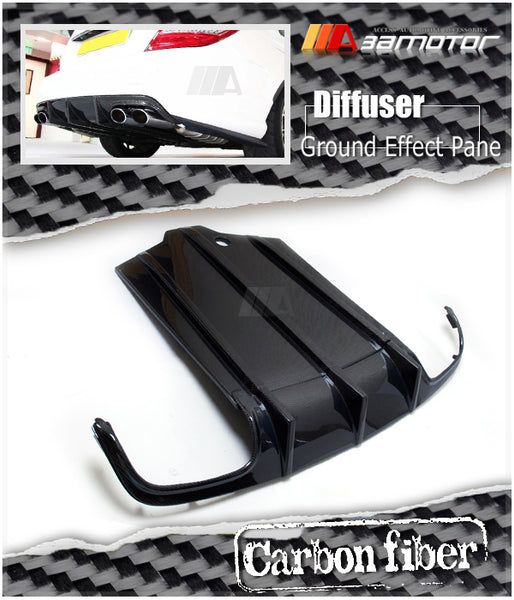 Carbon Fiber Rear Bumper Diffuser + Ground Panel fit for 2008-2011 Mercedes W204 C63 Pre-Facelift AMG