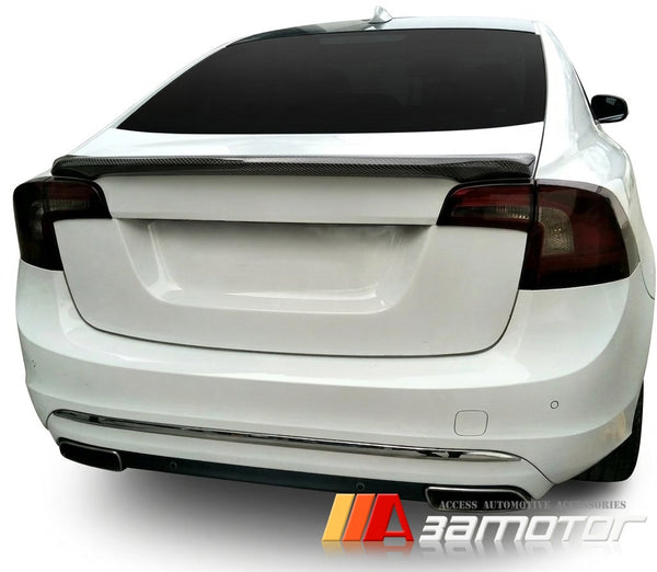 Carbon Fiber Rear Trunk Spoiler Wing fit for 2011-2019 Volvo S60 Sedan