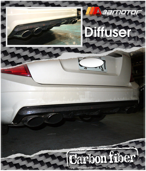 Carbon Fiber Rear Bumper Diffuser Quad fits 2008-2011 Mercedes S204 C63 Pre-Facelift AMG Wagon