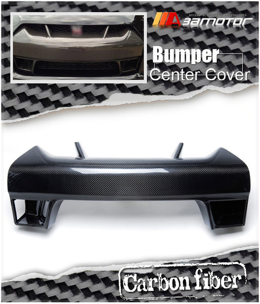 Carbon Fiber Front Bumper Center Grille Cover fit for 2008-2011 Nissan GT-R R35 CBA