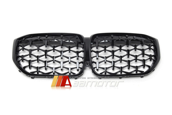 All Gloss Black Diamonds Front Kidney Grille fit for 2019-2022 BMW G05 X5 SUV