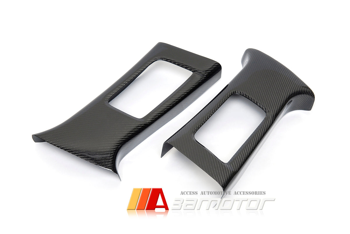 Carbon Fiber Interior B Pillar Panel Trim Covers Set fit for Mitsubishi Evolution X EVO 10