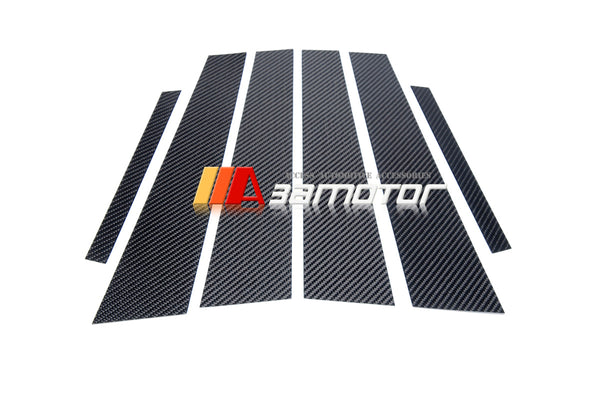 Carbon Fiber Trim B Pillar Panel Trim Cover 6PCS Set fit for 2015-2020 Mercedes W222 S-Class Sedan