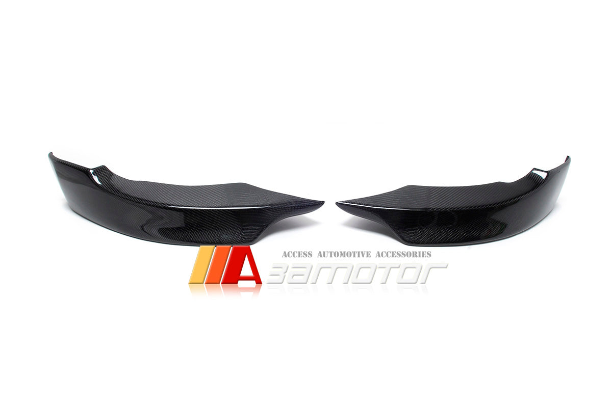 Carbon Fiber M Tech Front Bumper Splitters Set fit for 2011-2013 BMW E92 / E93 LCI M Sport