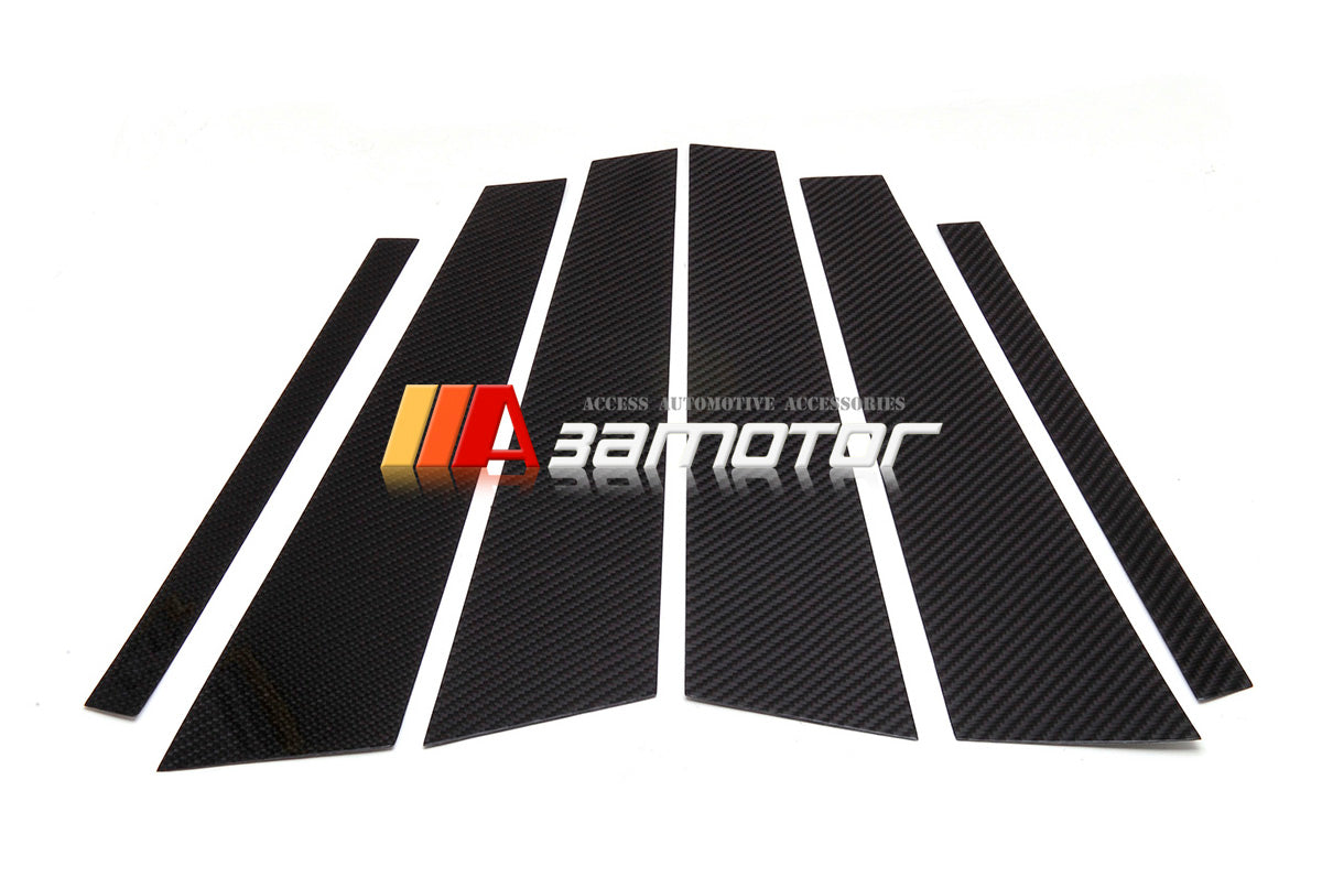 Carbon Fiber B Pillar Panel Trim Covers 6PCS Set fit for 2011-2016 BMW F10 5-Series Sedan & F10 M5
