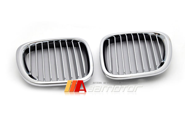 Front Chrome Kidney Grilles Backing Black fit for 1996-2002 BMW Z3 Coupe Roadster