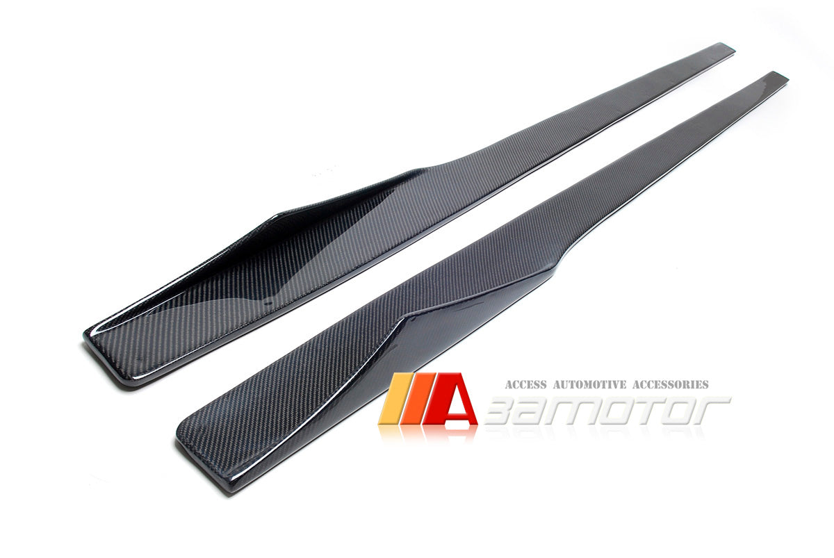 Carbon Fiber MTC Side Skirt Extensions 2 PCS Set fit for 2016-2021 BMW F87 M2