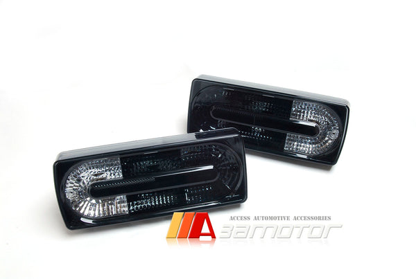Rear Tail Lights Lamps Smoke & Clear Set fit for 2002-2014 Mercedes W463 G-Class