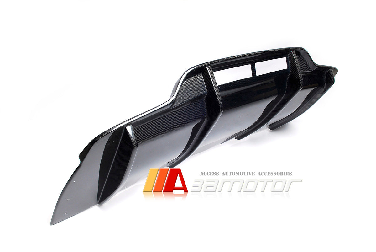 Carbon Fiber P Rear Diffuser Quad fit for 2016-2021 Mercedes W205 C-Class Sedan AMG Package & C63