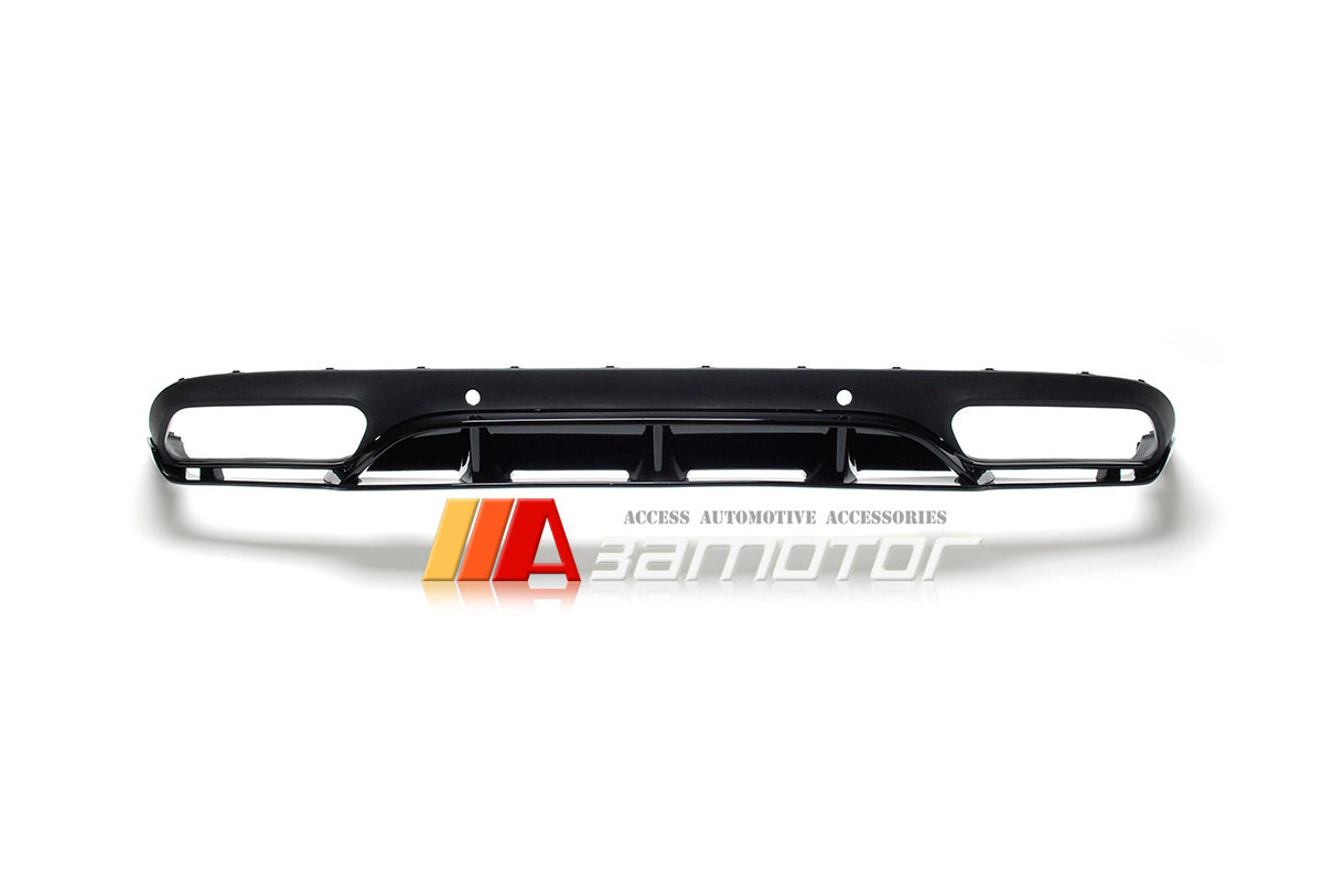 C63 Style Rear PP Diffuser Black fit for 2016-2021 Mercedes C205 Coupe / A205 Convertible C-Class AMG Package