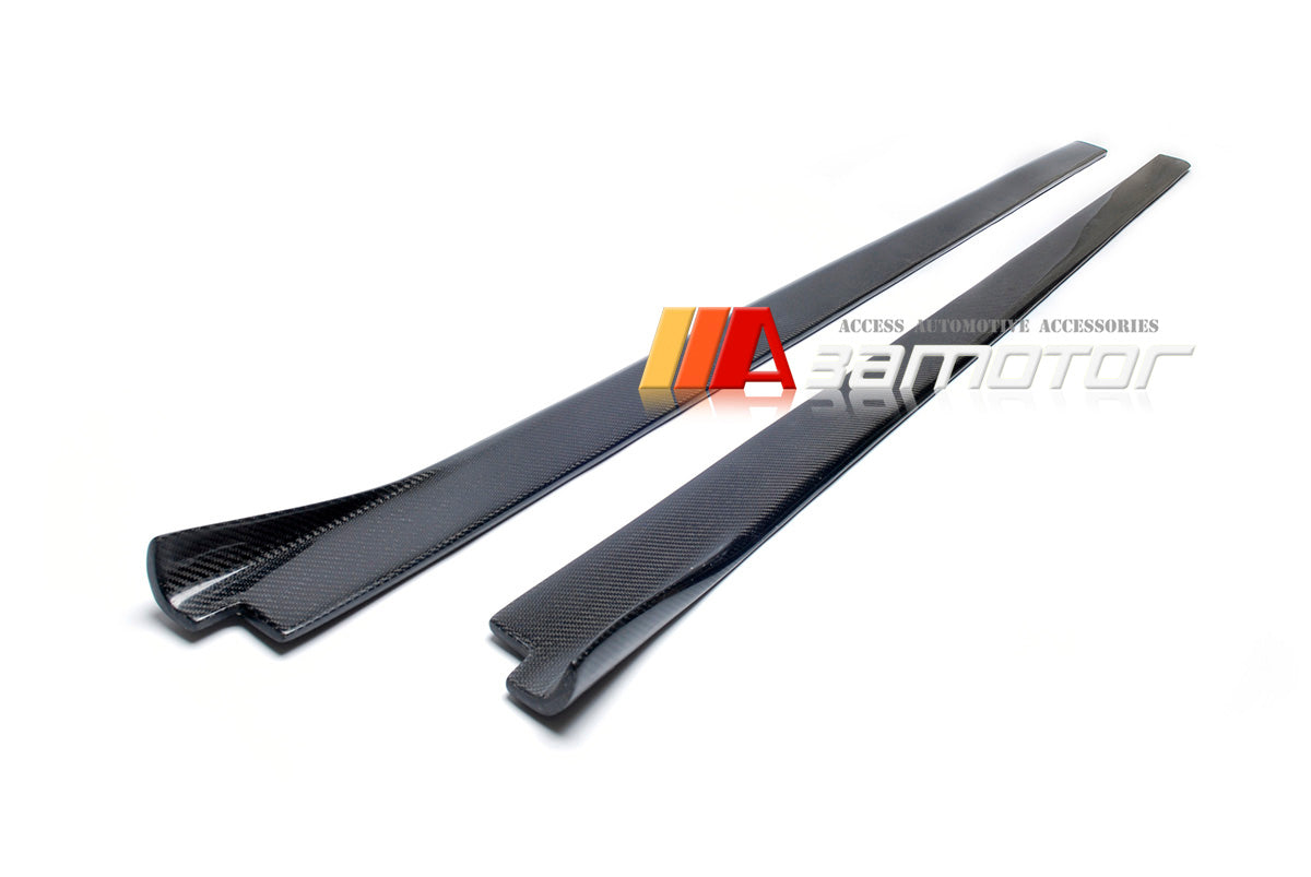 Carbon Fiber Side Skirt Extensions Set fit for 2013-2014 Cadillac ATS Sedan