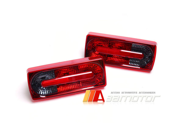 Rear Tail Lights Lamps Red & Smoke Set fit for 2002-2014 Mercedes W463 G-Class
