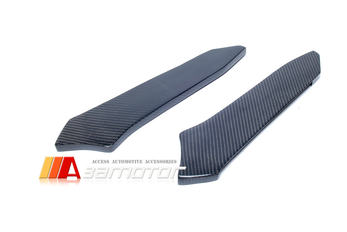 Carbon Fiber Rear Bumper Extensions Set fit for 2014-2019 BMW F32 / F33 / F36 4-Series M Sport Package