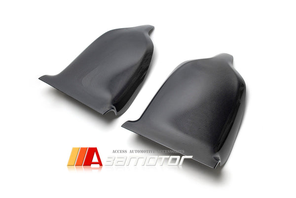 Carbon Fiber Interior Front Seat Back Trim Seatback Covers Set fit for 2016-2020 Tesla Model X