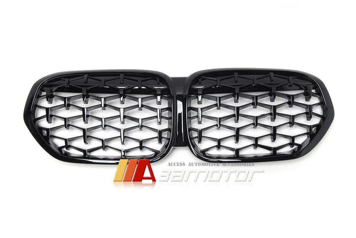 All Gloss Black Diamonds Front Grille fit for 2019-2022 BMW F48 LCI X1 SUV