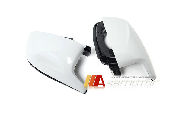 Replacement White Side Mirror Covers Set fit for BMW X3 G01 / X4 G02 / X5 G05 / X6 G06 / X7 G07