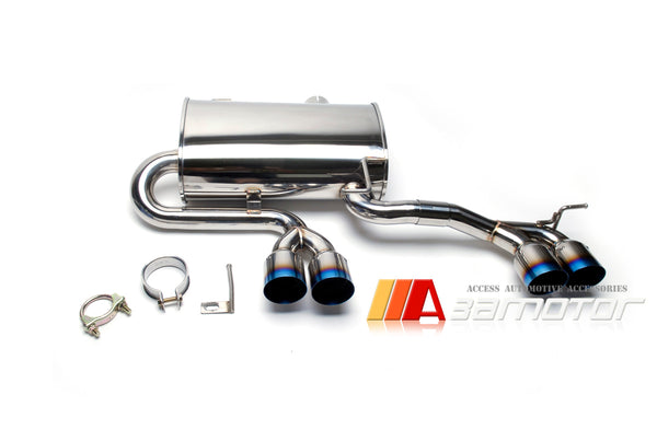 Titanium 4 Tips Quad Rear Catback Exhaust fit for BMW E90 / E92 / E93 with L6 Six-Cylinder
