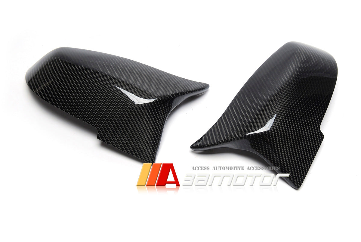 Replacement Carbon Fiber M Side Mirrors Caps Set fit for 2014-2016 BMW F10 / F11 LCI 5-Series