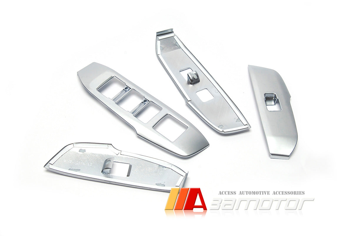 Chrome Window Power Switch Frame Cover Trims Set fit for 2015-2017 LEXUS NX 200T 300H