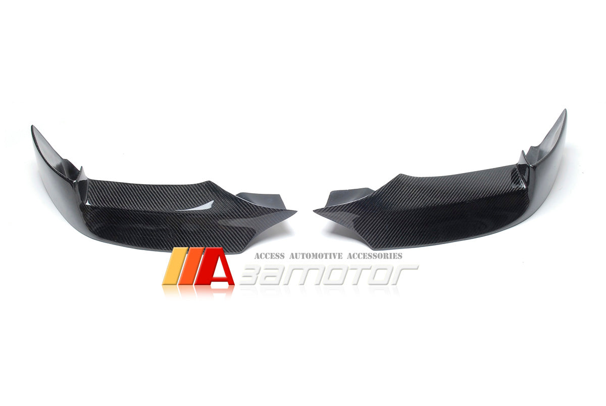 Carbon Fiber Front Bumper Splitters fit for 2011-2016 BMW F10 / F11 5-Series M Sport