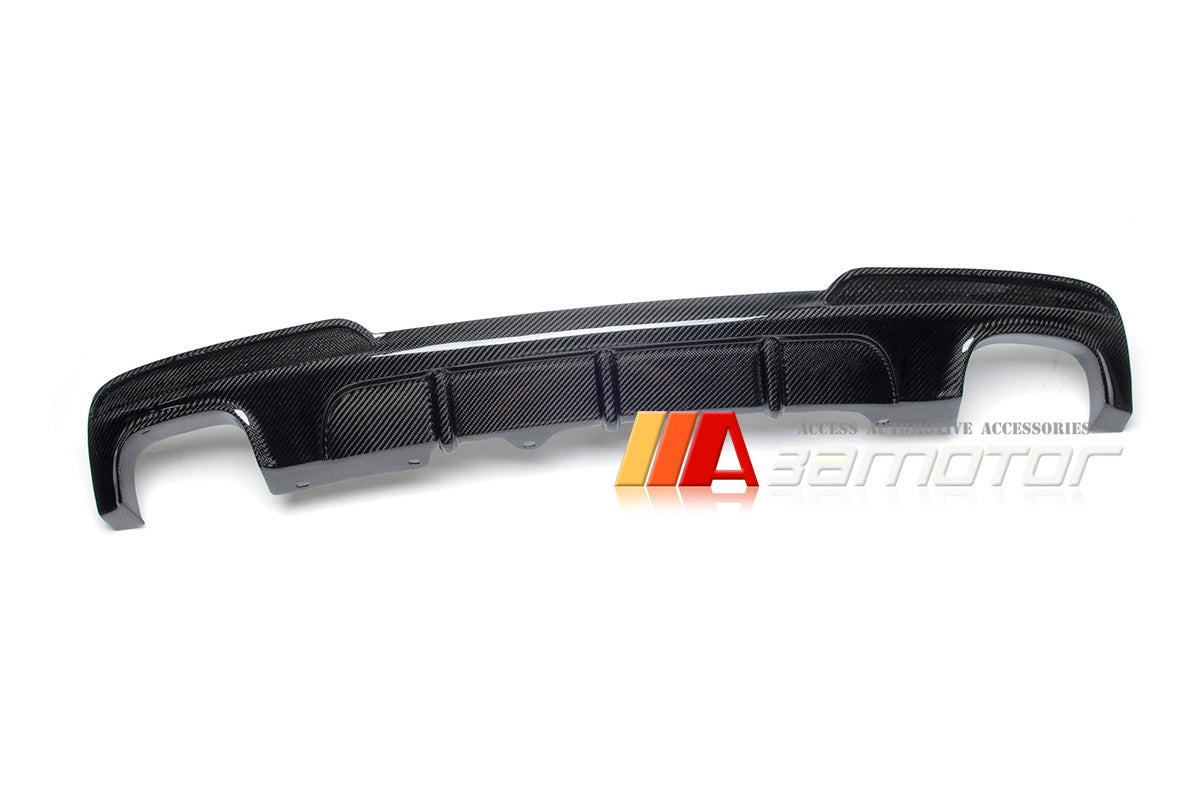 Carbon Fiber P Rear Bumper Diffuser Quad fit for 2011-2016 BMW F10 / F11 5-Series M Sport Package