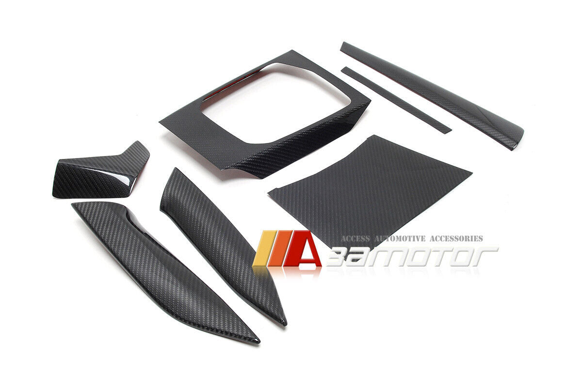 Dry Carbon Fiber Interior Trim 7 PCS Set fit for 2021-2023 BMW G80 M3 / G82 G83 M4