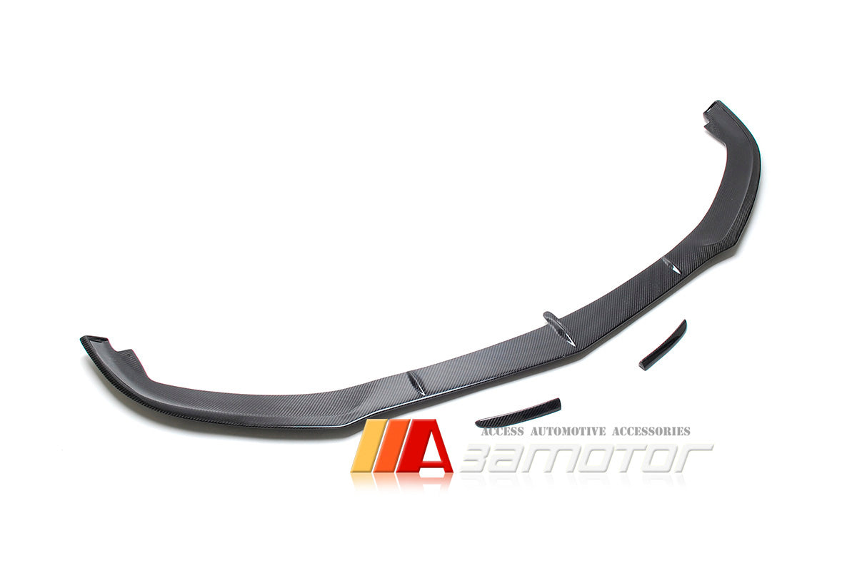 Carbon Fiber Front Bumper Spoiler Lip fit for 2015-2021 Mercedes W205 C63 AMG Sedan