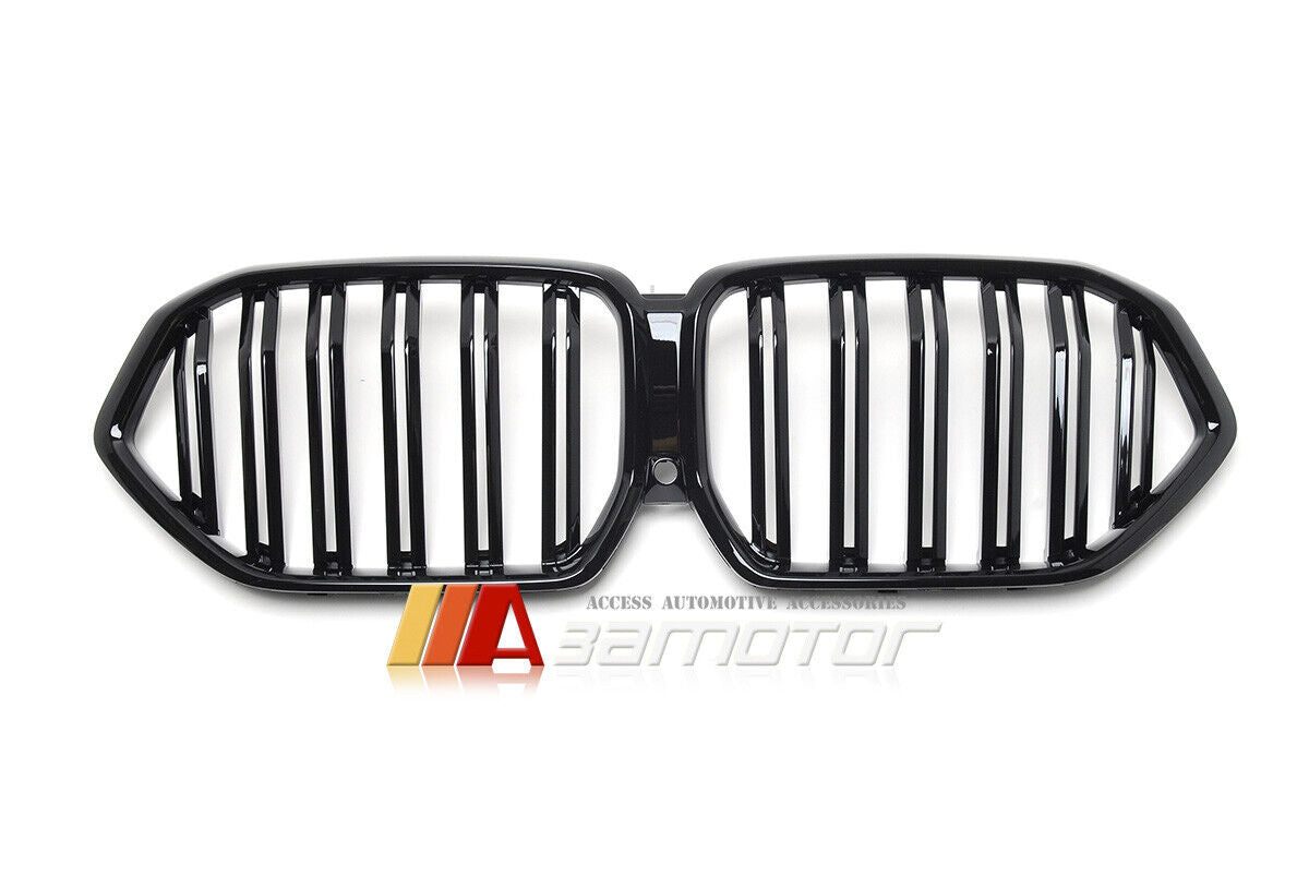 Gloss Black Dual Slat Style Front Grille fit for 2020-2022 BMW G06 X6 SUV