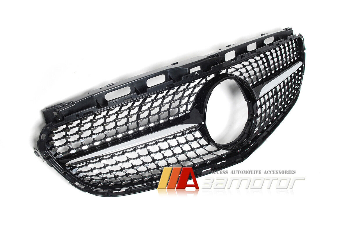 Black Diamond Style Front Grille fit for 2014-2016 Mercedes W212 / S212 Facelift E-Class