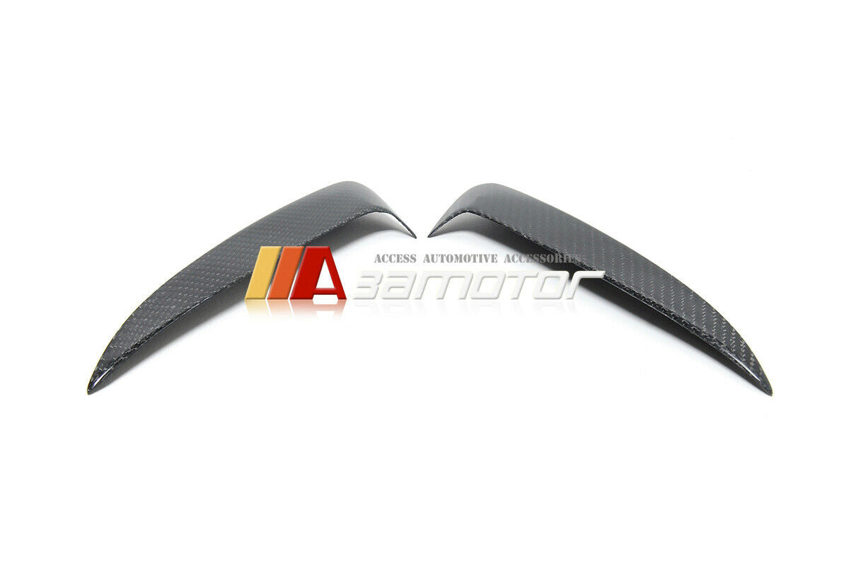 Carbon Fiber Rear Bumper Side Vent Canards Set fit for 2015-2018 Mercedes W205 C-Class AMG