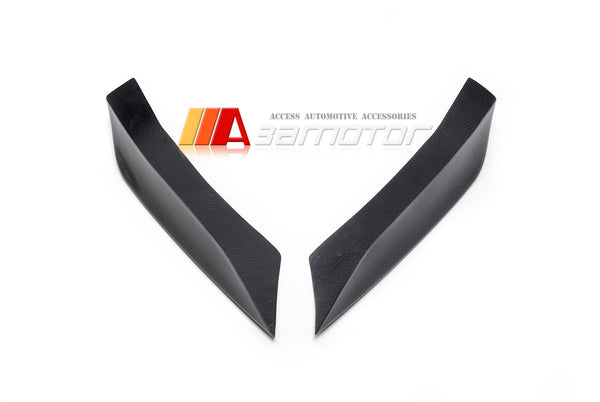 Front Bumper Carbon Fiber Upper Splitters Covers Set fit for BMW 2014-2019 F80 M3 & 2014-2020 F82 M4 / F83 M4