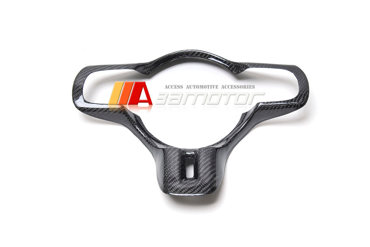 Carbon Fiber Steering Wheel Center Trim Cover fit for Mitsubishi Lancer Evolution X EVO 10