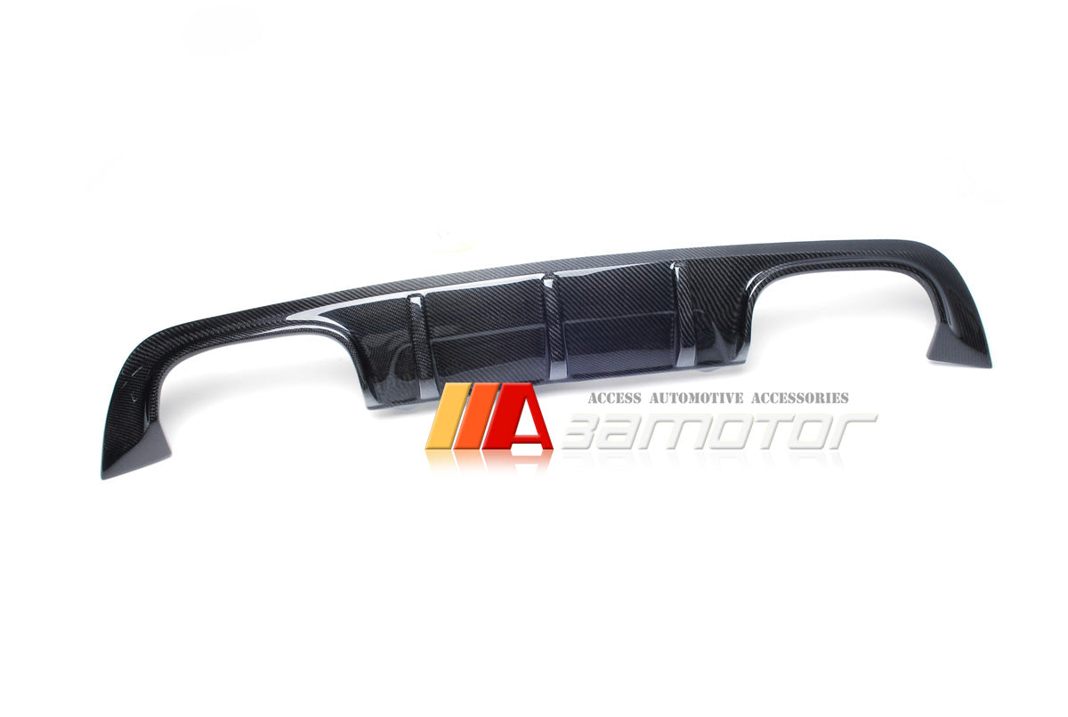 Carbon Fiber Rear Bumper Diffuser Quad fit for 2012-2015 Mercedes R172 SLK55 AMG