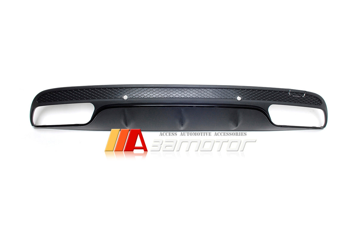 Rear Bumper Diffuser Quad Black Trim fit for 2015-2020 Mercedes W205 C-Class AMG Sedan