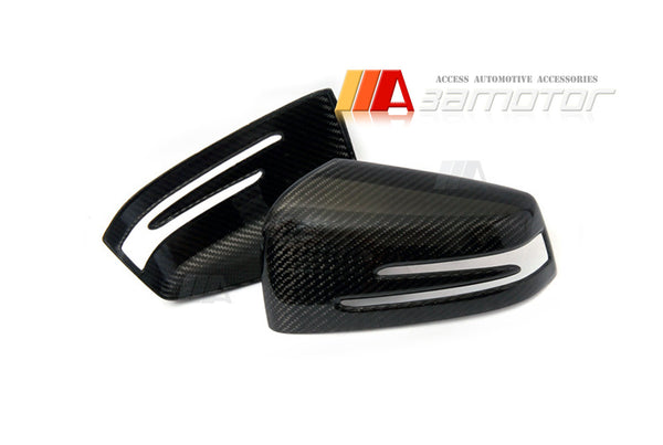 Carbon Fiber Side Mirror Cap Covers Set fit for Mercedes W204 / W212 / W216 / W217 / W218 / W221