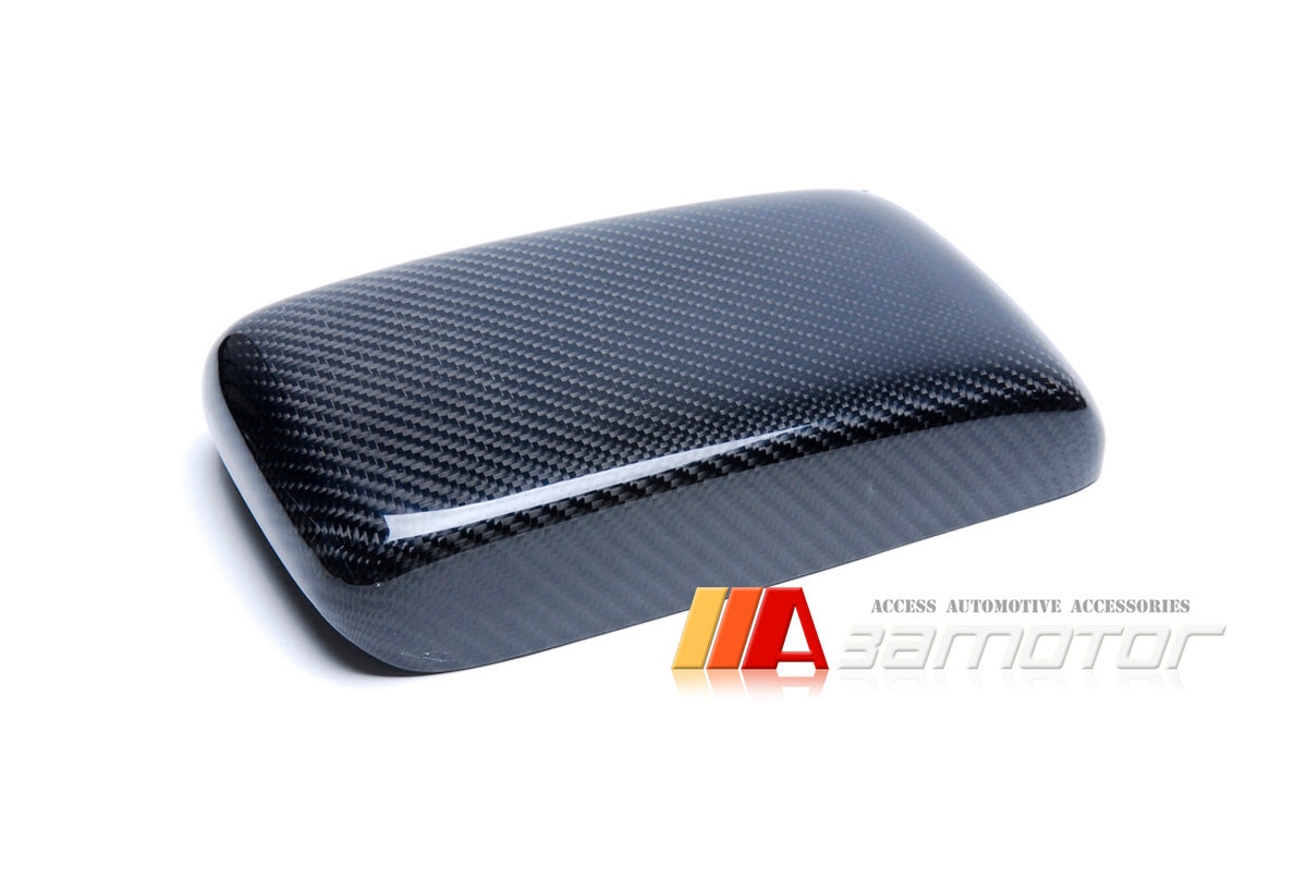 Replacement Carbon Fiber Interior Armrest Lid Cover fit for Mitsubishi Lancer Evolution EVO 7 / EVO 8 / EVO 9
