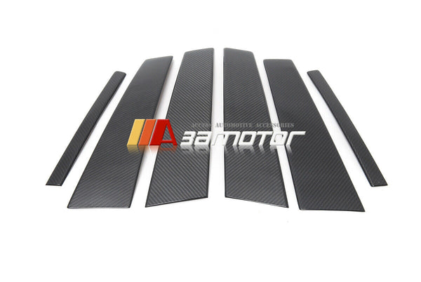 Carbon Fiber Door B Pillar Side Panel Trim Cover 6 PCS fit for 2021-2023 BMW G80 M3