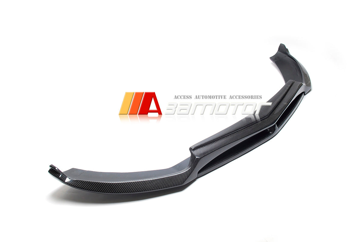 Carbon Fiber Front Bumper Lip Spoiler fit for 2016-2018 Mercedes W205 C-Class Sedan AMG Package