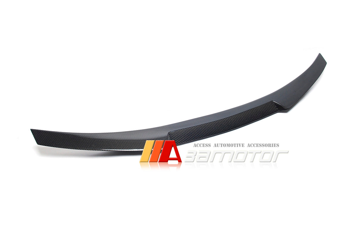 Carbon Fiber V Rear Trunk Spoiler Wing fit for 2014-2019 BMW F32 4-Series Coupe
