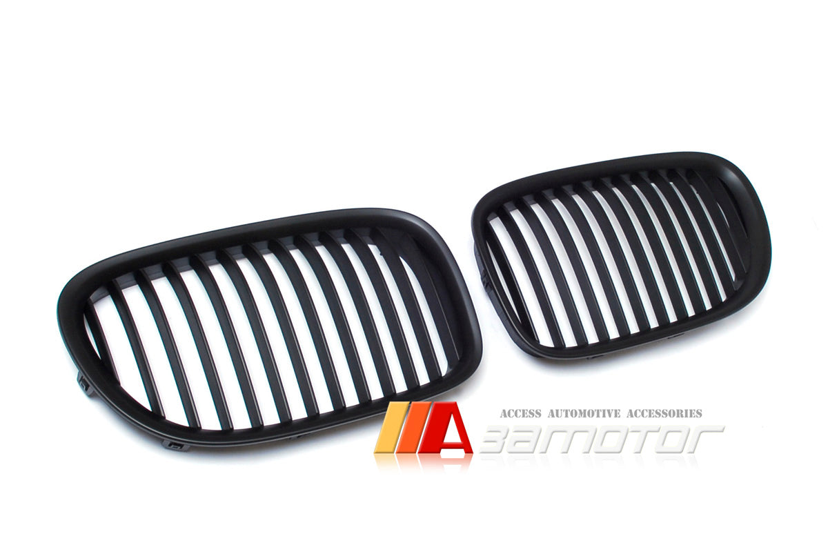 Matte Black Front Kidney Grilles Set fit for 2008-2015 BMW F01 / F02 7-Series