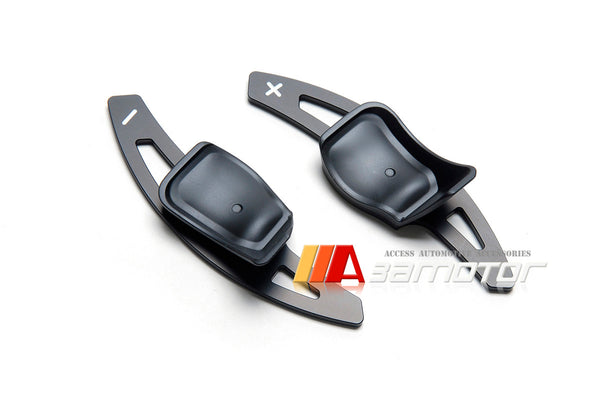 Aluminum DSG Shifters Steering Wheel Paddle Extension Set BLACK fit for VW Golf MK5 / MK6