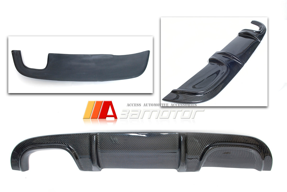 Carbon Fiber Rear Diffuser Single Dual fit for 2000-2007 Mercedes W203 C32 AMG