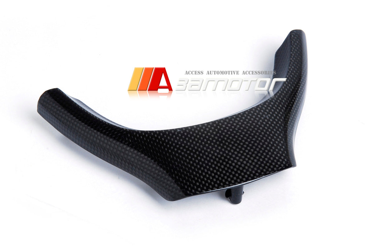 Replacement Carbon Fiber Steering Wheel Font Cover fit for 2010-2016 BMW F10 / F11 / F07 5-Series