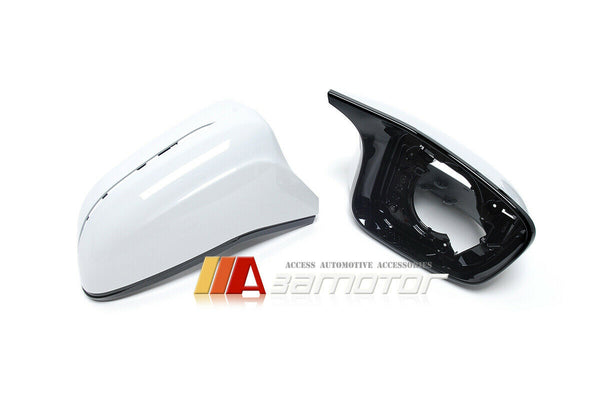 Replacement White Side Mirror Covers Set fit for 2019-2022 BMW G20 / G21 3-Series